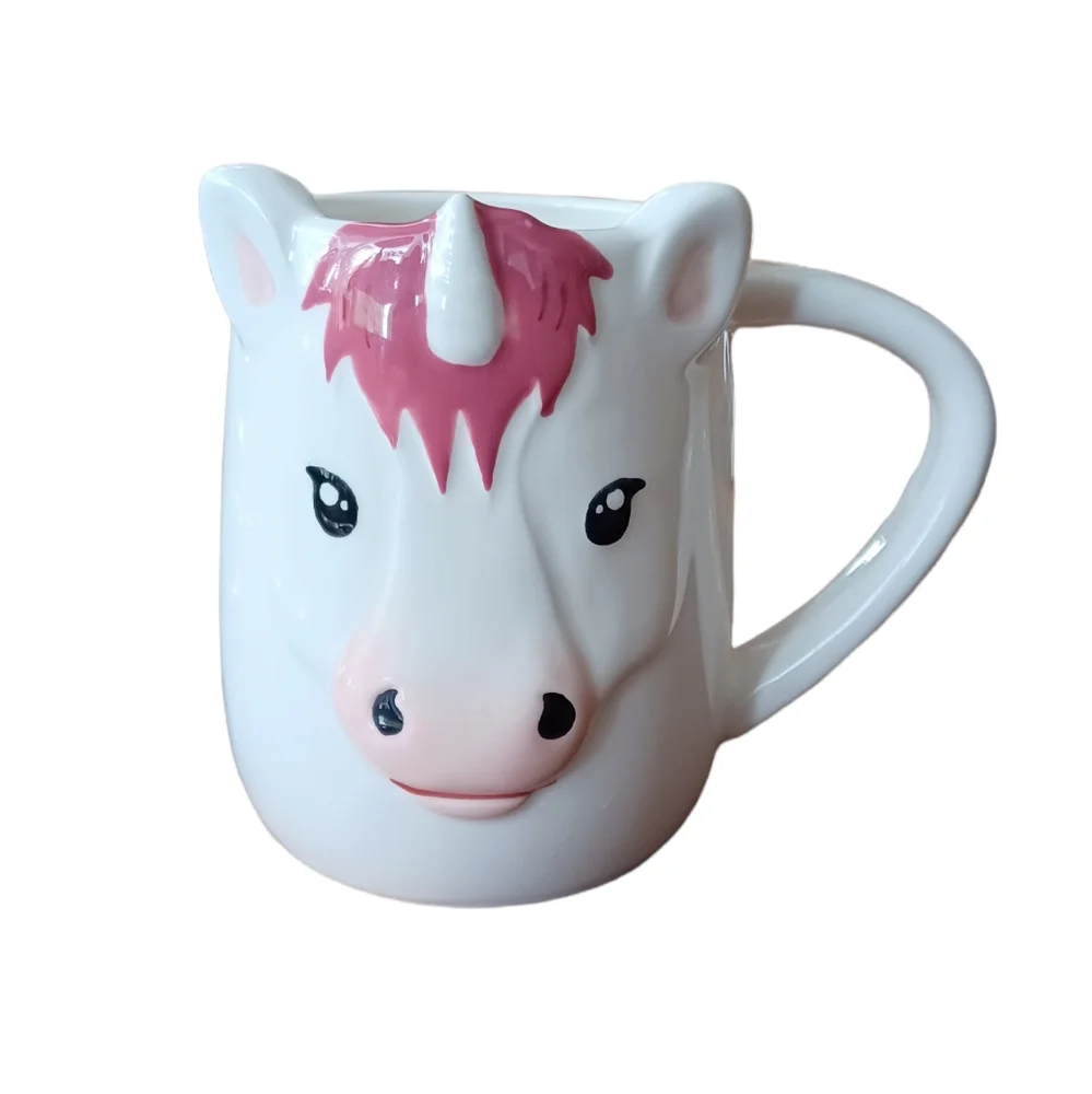 Unicorn Coffee Tea Mug Cup White 16 oz 4.75